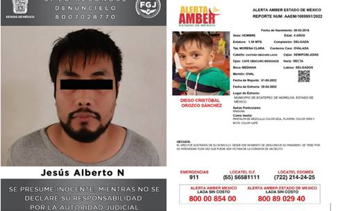 Video: Detienen a presunto doble homicida que secuestró a su hijo en Ecatepec